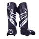 thumbnail image 1 of Espinilleras de Muay Thai Zulema Plata Negro para Kickboxing y Artes Marciales, 1 of 8