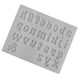 thumbnail image 3 of Ounissouiy Moldes de Fondant A-Z letras en inglés molde en relieve hecho a mano artesanía caramelo fundición morir celebración postre pudín Cocina y Comedor Minúsculas/Gris Claro Ounissouiy HA062186-04B, 3 of 6