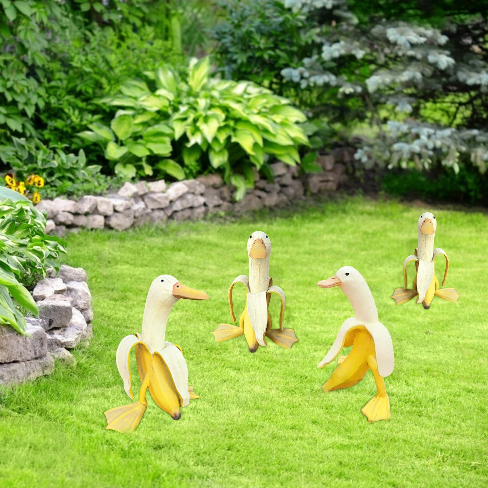 Mikilon Creative Art-Banan-a Creative Banan-a Art Statue Garden