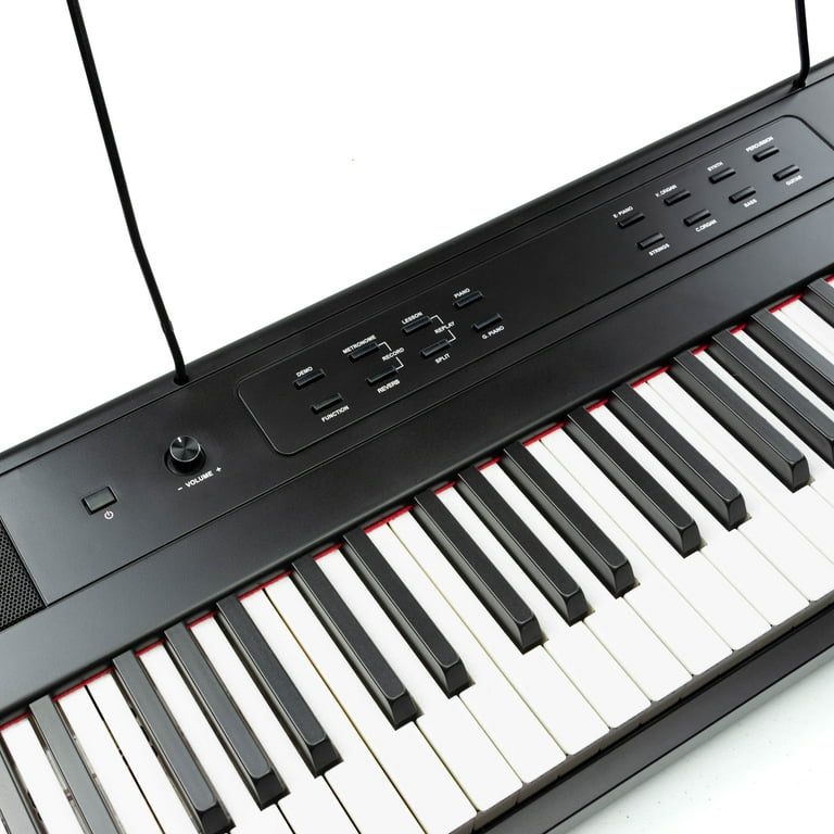 RockJam 88 Key Digital Piano Keyboard Piano with Semi-Weighted Keys &  Simply Piano Lessons 