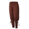 thumbnail image 4 of BLESSUME Mens Spring Summer Autumn Ankle Banded Pants Medieval Viking Navigator Trousers Renaissance Pants, 4 of 6