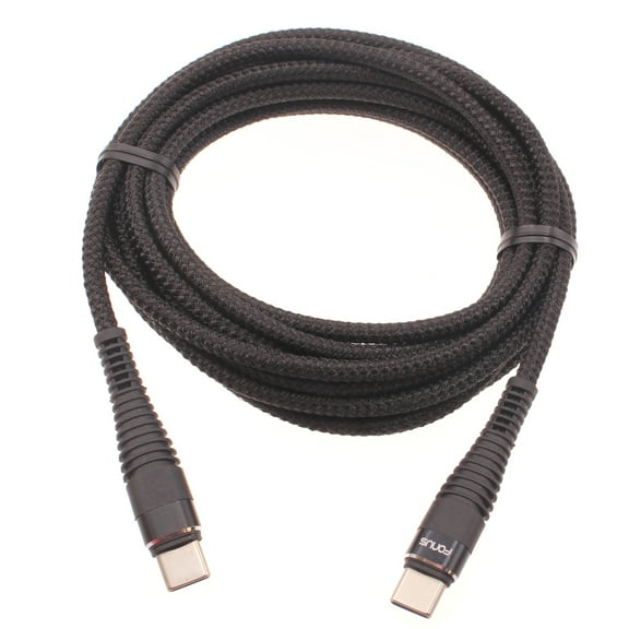 Type-C to USB-C 6ft PD Cable for Motorola Razr  (2023) Phone - Charger Cord Power Wire Sync Braided for Motorola Razr Plus (2023)