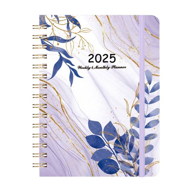 HLONK 2025 Planner - Planner 2025 January - December 2025 Planner Weekly and Monthly 8.5” x 6.2” 2025 Calendar Monthly Planner with Elastic Closure (Red)