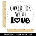 thumbnail image 2 of Cared for with Love Heart Egg Chicken Rubber Stamp - Small 3/4 Inch, 2 of 7