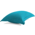 thumbnail image 4 of BedDecor 100% Egyptian Cotton 600TC 2PC Pillow Sham Solid Turquoise Blue King, 4 of 4