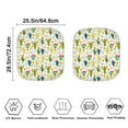 thumbnail image 2 of Garronmavis Cactus Windshield Sunshades 2 PC Foldable Car Sun Shade Front Window Sun Blocker for Women Girls Car,28.5 x 25.5 Inch, 2 of 5