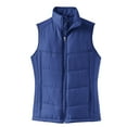 thumbnail image 5 of Port Authority Ladies Puffy Vest-XS (Mediterranean Blue/Black), 5 of 6