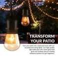 thumbnail image 5 of Newhouse Lighting 48ft String Lights 15 Sockets Warm White Light Bulbs, 5 of 6