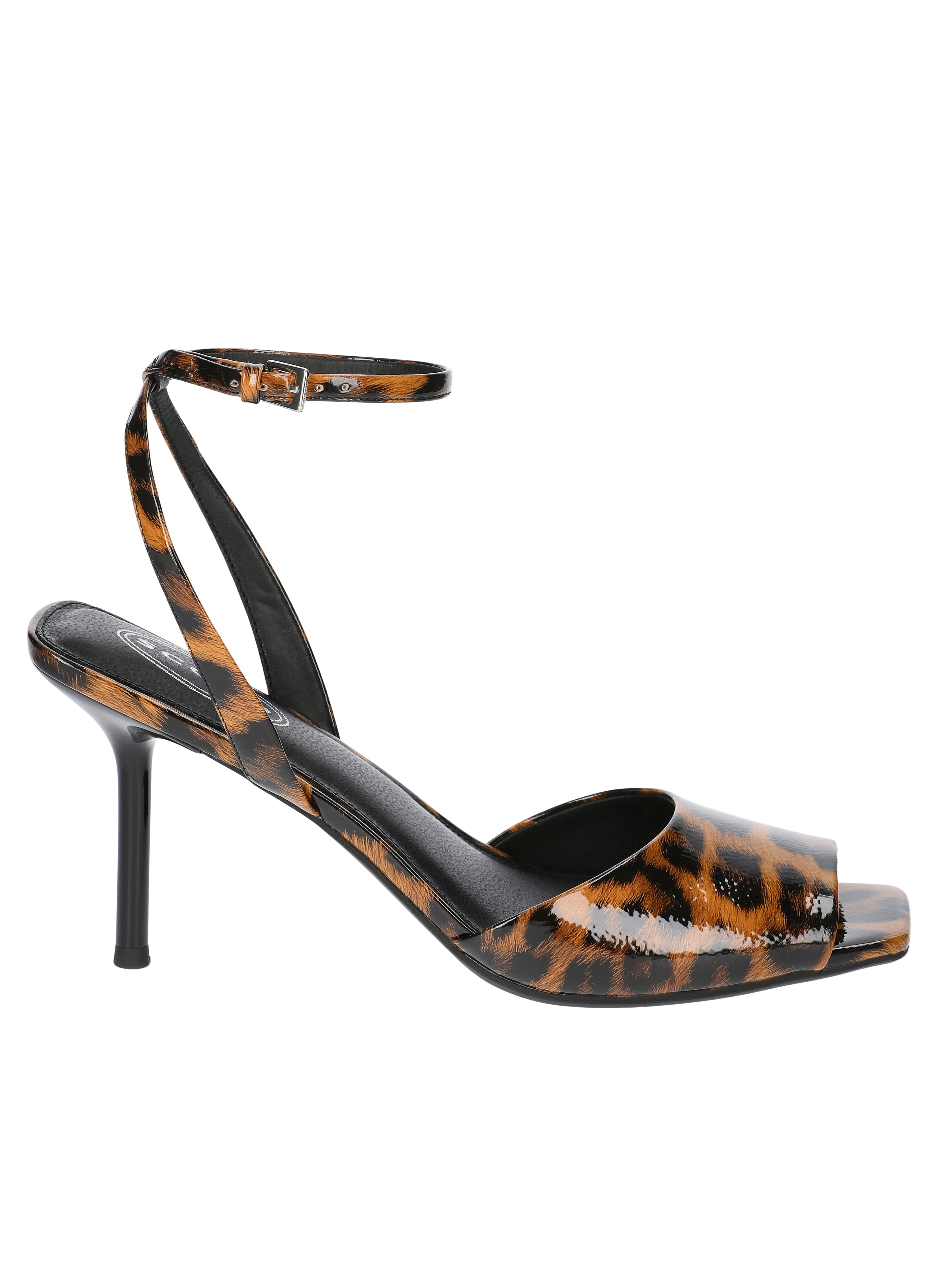 Scoop Women's Ankle Strap Peep Toe Stiletto Heeled Sandals