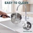 thumbnail image 6 of Cook N Home Professional 3 Quart Stainless Steel Saucepan with Lid, Kitchen Induction Cooking Sauce Pot Pan, Stay-Cool Silicone Handle, Dishwasher Safe, 6 of 6