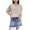 Grey, variant on Ediodpoh Women Long Sleeve Pullover Sweaters Casual Fall V Neck Knitted Sweaters for Women Lightweight with Hollow Design Gold L
