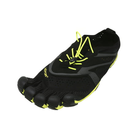 Vibram Five Fingers Men's V-Run Black / Yellow Ankle-High Running Shoe - 9.5M