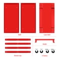 thumbnail image 6 of DNA Motoring 330lbs. 3-Layer Steel Warehouse Garage Office Rolling AV Media Cart w/ Casters, 6 of 7