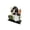 A001- Clear (A), variant on Halloween Wooden Tabletop Decoration, Halloween, Indoor Halloween Table Decorations, Halloween Decorations for Home, 5X4.5X2 in Freestanding Boo Print Decor for Seasonal Display