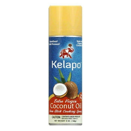 Kelapo Extra Virgin Coconut Oil Non-Stick Cooking Spray, 5 FO (Pack of