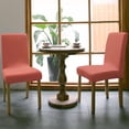 thumbnail image 3 of Chair Covers Coral Red Dining Chair Slipcovers Gradient Gradual Color Stretch Removable Chair Seat Protector Party Decoration Set of 8, 3 of 6
