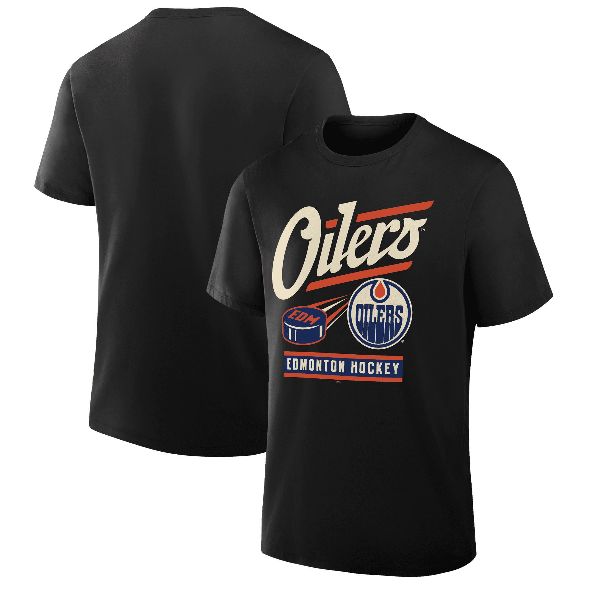Men's Fanatics Black Edmonton Oilers Legacy T-Shirt
