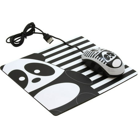 Sakar Sweet Gizmo Mouse and Mouse Pad Set, Panda