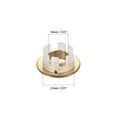 thumbnail image 3 of Unique Bargains Garniture de Lavabo Couverture de Débordement Insert en Cuivre Bouchons Ronds Ton Or, 2 Pcs, 3 of 4