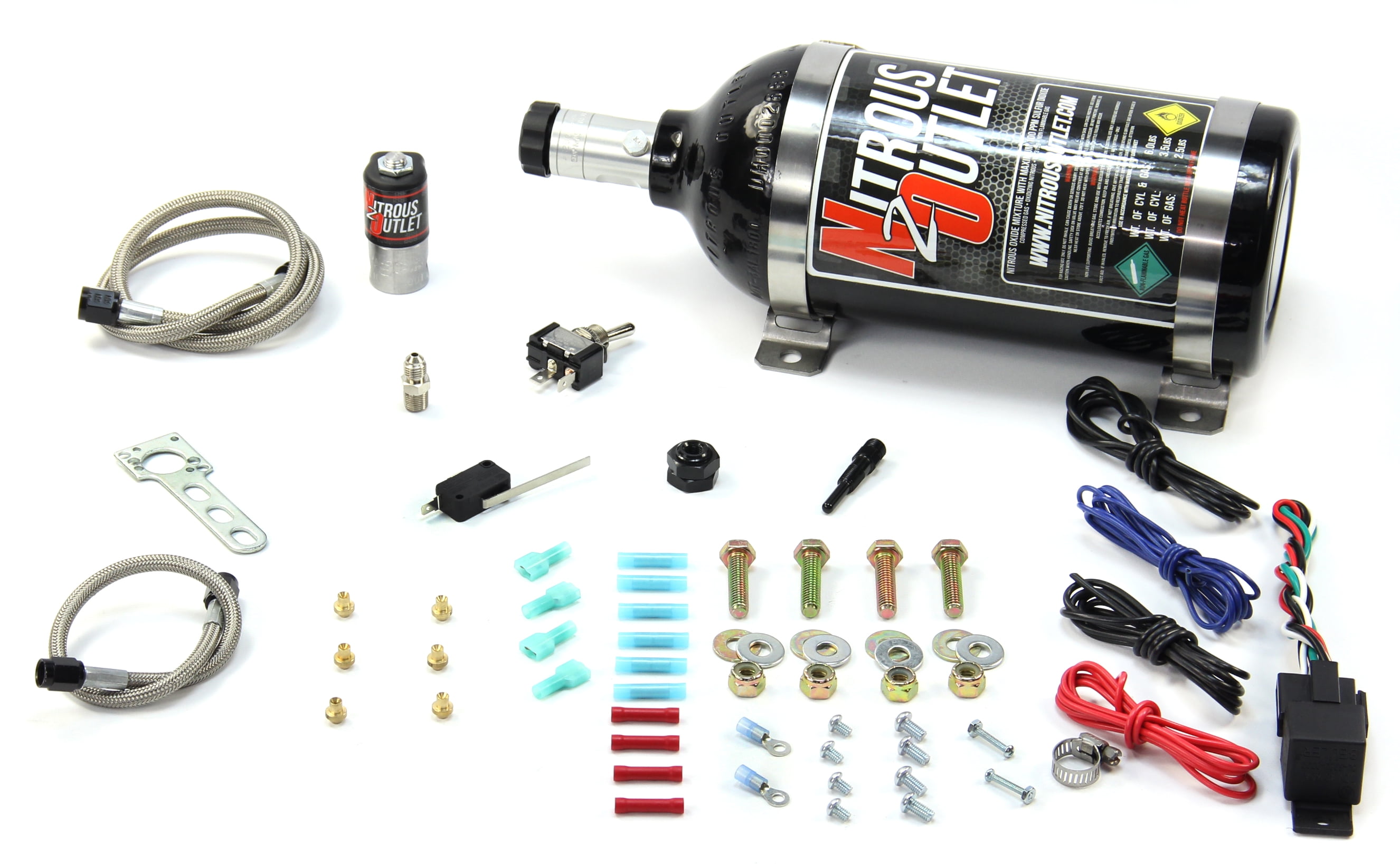 Nitrous Outlet Powersports EFI Single Cylinder Dry Nozzle System (1LB