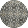 thumbnail image 2 of Addison Rugs Mayfield Washable Traditional Ornate Shadow Round Rug, 8' x 8', 2 of 5