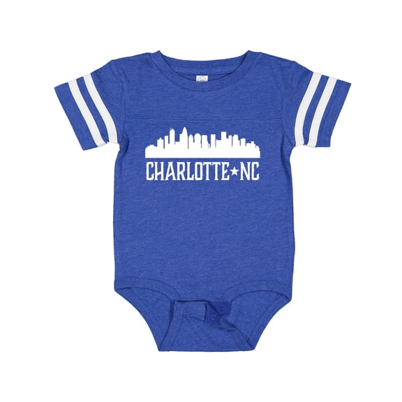 Inktastic Charlotte North Carolina Skyline Nc City Boys or Girls Baby Bodysuit