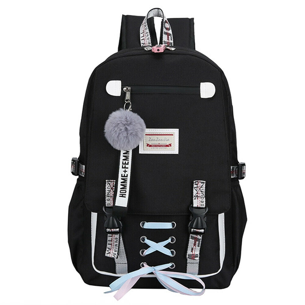 Women Girls School Bag Waterproof Teenage Backpack with Anti Theft Lock USB Port College Bookbags Student Laptop