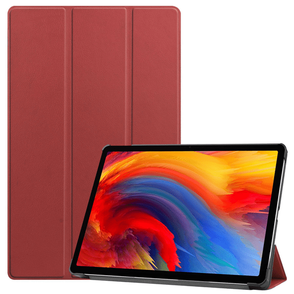 For Lenovo Tab P11 Pro Case 11" 2021 (TB-J607F ), Slim Lightweight Smart Cover Tri-Fold Bracket Folio Case for Lenovo Tab P11 Pro 11" Tablet Released 2021 - Burgundy