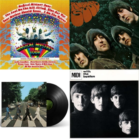 Rubber Soul & With The Beatles & Magical Mystery Tour & Abbey Road Anniversary [LP Vinyl Bundle]
