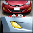 thumbnail image 5 of AJP Distributors Yellow Lens Front Bumper Driving Fog Lights Lamps Driver & Passenger Assembly Pair + Bulbs Wiring Harness Switch Kit Compatible/Replacement For Hyundai Elantra 2011 2012 2013 11 12 13, 5 of 11