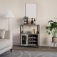 thumbnail image 5 of 3 - tier wine bar gabinete con detachable wine rack, cajón, glass holder y mesh door - a durable y estilizado para gris almacenamiento solution, 5 of 7