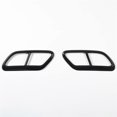 thumbnail image 1 of Black Stainless Steel Pipe Throat Exhaust Outputs Tail Frame Trim Cover for S60 2020 S90 V90 2016-2019 Accessories, 1 of 5