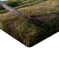 thumbnail image 2 of Ambesonne Hobbits Fitted Sheet, Hobbit Land East West, Queen Size, Green Brown, 2 of 3