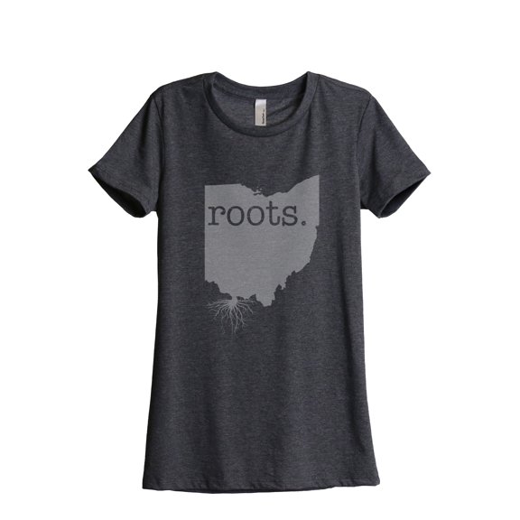 Thread Tank Designs - Home Roots State Ohio Women Relaxed T-Shirt Tee