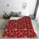 thumbnail image 5 of Balery Snowflakes On A Buffalo Plaid Manta de Felpa Suave y Acogedora – Cobija de Franela Aterciopelada para Cama, Lavable y Cálida para Sofá, Mascotas, Transpirable-80"x60", 5 of 7