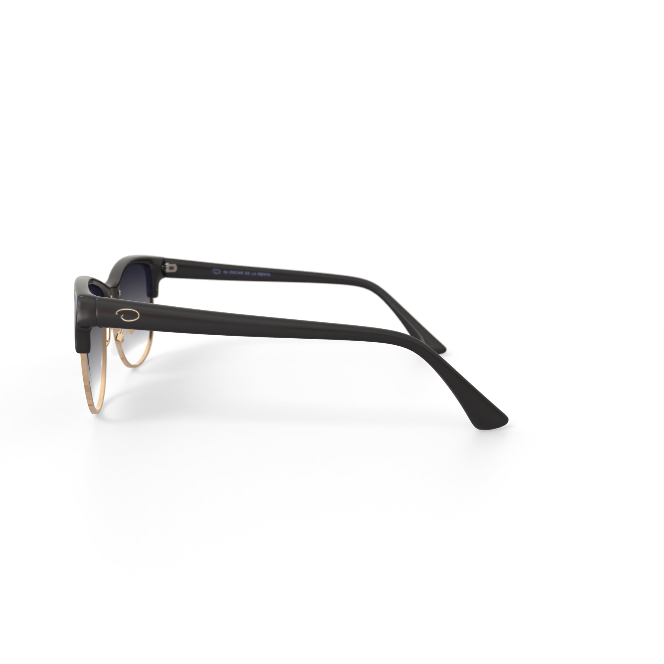 Oscar Women's Fashion Rectangle Sunglasses, Black Frame 55-17-145, Includes Case