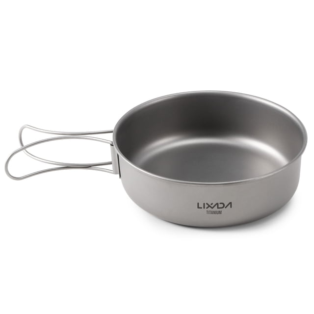 Bol à Souper Ultraléger avec Poignées Pliables pour Camping, Randonnée, Pique-Nique en Plein Air
