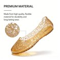 thumbnail image 4 of CHICVOMEY Comfortable Womens Flats Lightweight Slip-on Jelly Shoes Casual Non-slip Flat Shoes Suitable for Holiday and Beach, 4 of 8