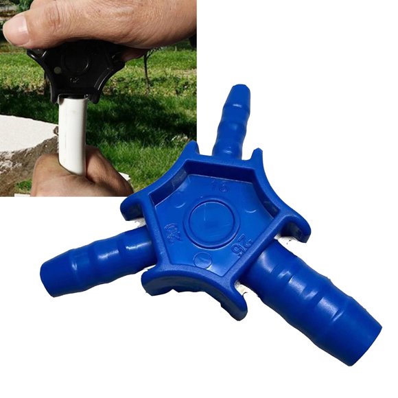 Chaflán manual de instalación de tuberías, ajuste de calibrador, plomería de escariador interno y externo, escariador de tubería manual para tubería Azul Fernando Escariador de manguera