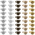 thumbnail image 1 of unbranded 100Ud Anillos Metálicos Ajustables Con De Cabujón Plana Para Proyectos DIY, 1 of 6