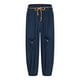 thumbnail image 4 of Ceisia Men's Gift Loose Wide-leg Bohemian Lantern Pants Mid-Rise Elastic Waist Flax Color-block Knot Drawstring Tassel Pants, 4 of 6