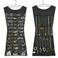 thumbnail image 4 of Large Jewelry Hanging Storage Bag Double Sided Jewelry Holder Foldable Necklace Bracelet Earring Rings, 4 of 16