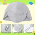 thumbnail image 2 of Gorro de sol para bebé Duoyeree UPF 50+, protección para orejas y cuello 0-6M, 2 of 5