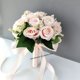 thumbnail image 1 of Ramo de novia para dama de honor, flores de seda blanca, rosas, alfileres artificiales para el ojal de la novia, ramo de boda, accesorios de boda Tan Jianjun unisex, 1 of 2