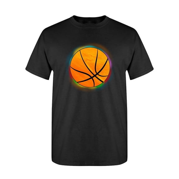 Basketball With Colorful Aura T-Shirt Women -SPIdeals Designs, Female Large