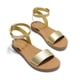thumbnail image 5 of Sandalia DREAM PAIRS ELENA-5 para Mujer Dorada con Tira al Tobillo y Suela Plana 9, 5 of 8