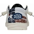 thumbnail image 5 of HEYDUDE HEYDYDE Wally Texas Canvas Off White Men's Size 9, 5 of 7
