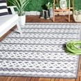 thumbnail image 2 of SAFAVIEH Cabana Ethan Geometric Indoor/Outdoor Area Rug, Black/Grey Ivory, 4' x 6', 2 of 14
