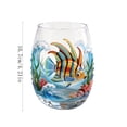 thumbnail image 3 of 2D Octopus Stemless Glasses Set, Blue Ringed Octopus Glassware with Marine Animal Design, Coastal Home Decor Bar Glass for Ocean Theme Party, Octopus Glass, 3 of 6