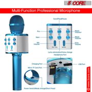 5 Core Microphone Wireless Karaoke Mic With Speaker 3 in 1 Portable Bluetooth Microfono Inalambrico
